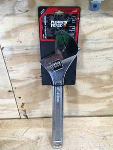 lot 117 image: Plymouth Forge 15 Adjustable Wrench 12192409