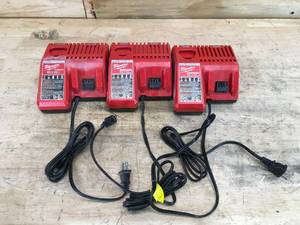 lot 156 image: Lot of 3 - Milwaukee M12M18 Chargers