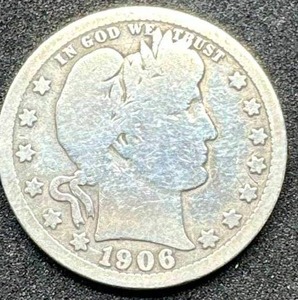 1906 Barber Quarter