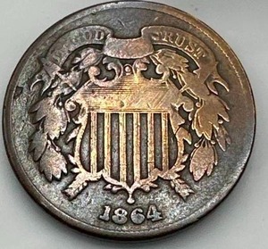 1864 2 Cent Piece