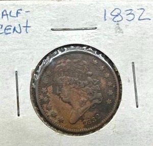 1832 Half Cent