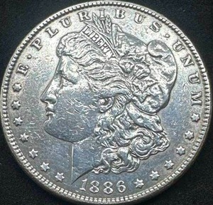 1886 Morgan Silver Dollar