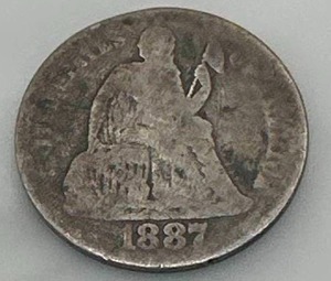 1887 Seated Liberty Dime