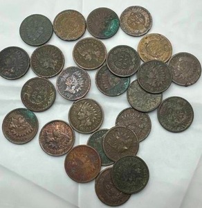 Lot of 25 Indian Head Pennies