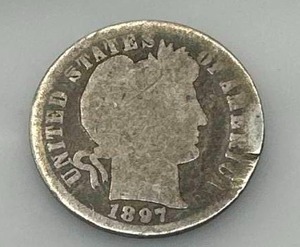 1897 Barber Dime