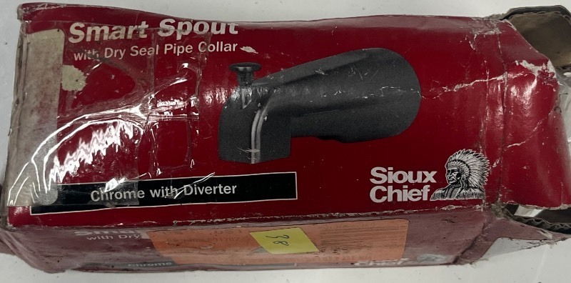 lot 38 image: Sioux Chief smart spout with dry seal pipe collar