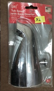 lot 32 image: Partsmaster Tub spout with back diverter