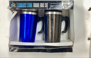 lot 78 image: DBR Stainless Steel Travel Mug Set