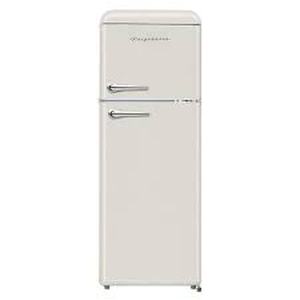 Frigidaire 7.5 cu. ft. Mini Fridge in Cream with Rounded Corners and Top Freezer Customer Returns See Pictures