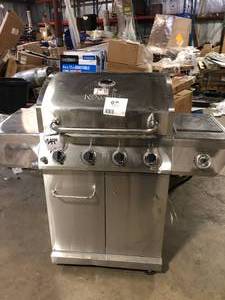 Nexgrill 4-Burner Propane Gas Grill in Stainless Steel with Side Burner   Customer Returns See Pictures