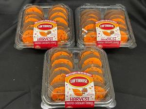 Set of 3 Lofthouse Harvest Frosted Chocolate Cookies - 13.5 Oz Each
