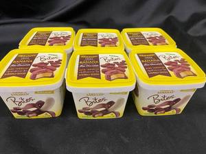 Set of 6 Frozen Banana Bites Dipped in Fine Chocolate
