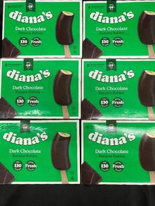 L - Dianas Dark Chocolate Banana Babies - Set of 6 Packs (5 Bananas Each)