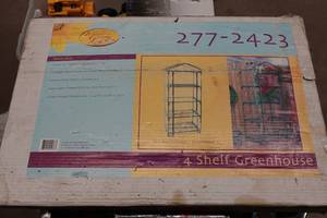 lot 347 image: Enchanted Garden 4-Shelf Greenhouse
