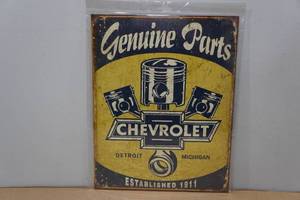lot 57 image: Collectable Metal Sign -Chevrolet