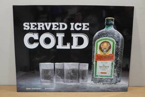 lot 63 image: Jagermeister Large Raised Metal Sign