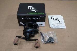 lot 88 image: 13 Fishing Concept A3 Left Handed Baitcaster Reel -Black