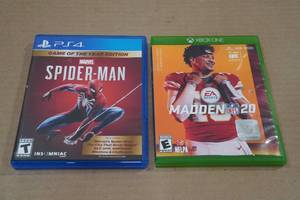 lot 95 image: PlayStation 4 Spider-Man & XBOX One Madden 20 Games