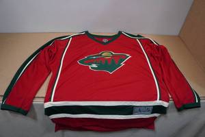 lot 125 image: MN Wild Jersey -Large