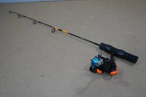 lot 144 image: Cabelas Blaze Pro DX RodReel Ice Fishing Combo