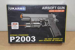 lot 149 image: UKArms P2003 Spring Powered Airsoft Gun with Laser