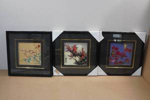 lot 162 image: 3 Asian Themed Framed Prints