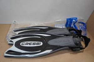 lot 205 image: Cressi Frog Plus Open Heel Scuba Fins -LXL
