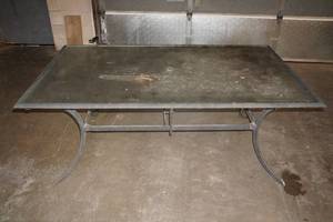 lot 271 image: Glass Top Patio Table