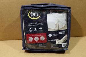 lot 329 image: Serta Classic Cotton Love Seat Slip Cover