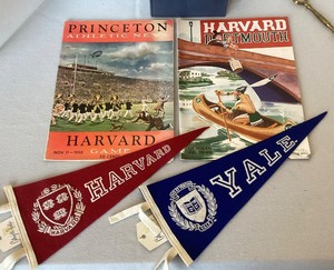 Group of Harvard and Yale Items
