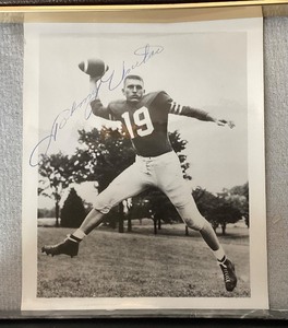 Autographed Photo of Johnny Unitas