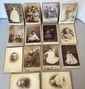 Group of Antique Cabinet Cards of Children