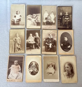 Group of Antique Cabinet Card Photographs of Children #2