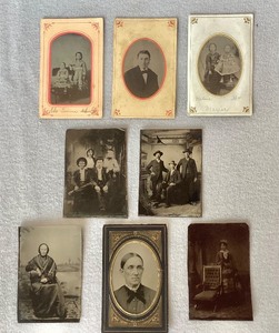 Group of 14 Antique Tintype Photographs