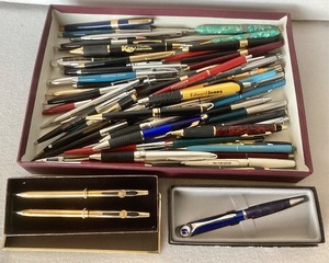 Large Group of Ball Point Pens and Mechanical Pencils