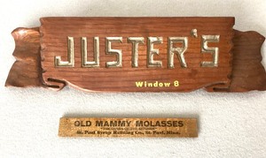Pair of Vintage Local Advertising Items