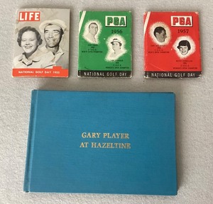 Group of Vintage Golf Collectibles ( incl. Gary Player Autograph)