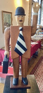 Contemporary Wooden Folk Art Figure