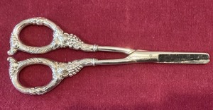Vintage English Sterling Grape Shears