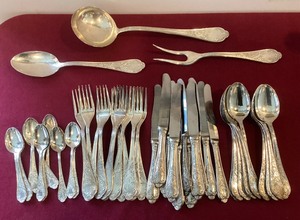 Handsome Silverplate Flatware Service