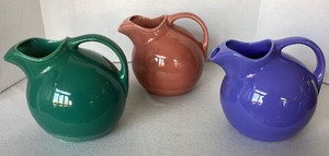 Trio of Fiestaware Ball Pitchers