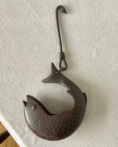 Vintage Japanese Cast Iron Hearth Hook (Jizai Kagi)