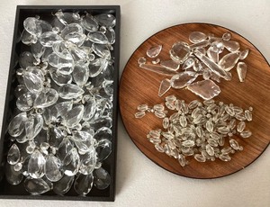 Large Group of Assorted Vintage Chandelier Crystals