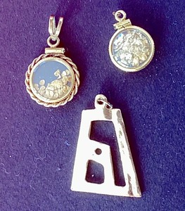 Trio of Gold Pendants