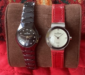 Pair of Womens Skagen Watches.