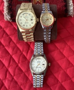 Group of 3 Reproduction Rolex Watches