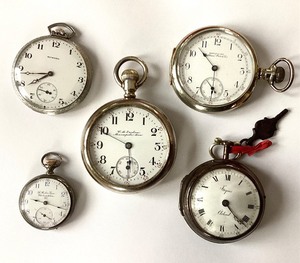 Group of 5 Vintage Pocket Watches