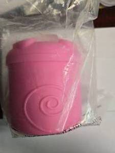 lot 14 image: Lot of 3 Talisman Bacon Bin Grease Holders (Silicone, Pink, New)