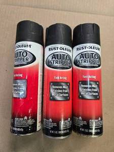 lot 36 image: Lot of 3 Rust-Oleum Auto Strippers (Fast-Acting, New)
