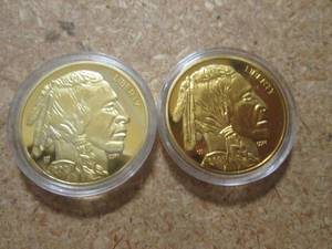 lot 5 image: 2 Copy Gold 2021 Buffalo Idian Head...